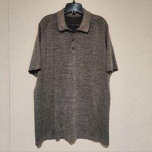 Lululemon Mens Polo Shirt Heathered Gray Xtra Large